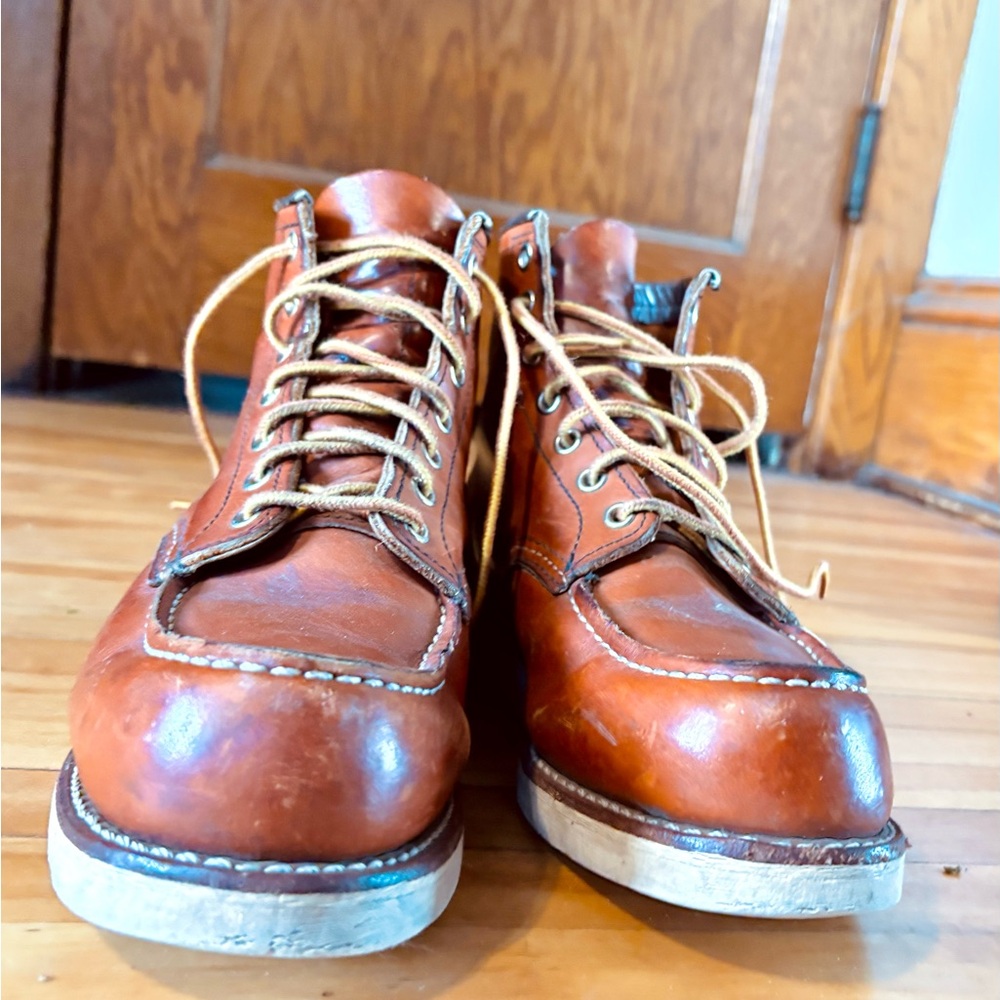 Red Wing Heritage Moc Toe Color Oro-Leather Durable Sole-size 7